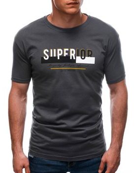 Bavlnené tmavošedé tričko Superior S1687