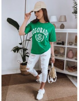 Moderné zelené dámske tričko Colorado