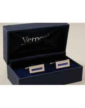 Elegantné chabrovo modré manžetové gombíky Vernon