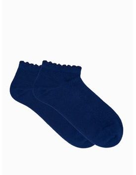 Bavlnené dámske ponožky v granátovej farbe ULR099