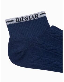 Granátové členkové bavlnené ponožky Hipstar U239