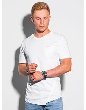 Trendové biele tričko s prešívaním S1384