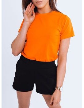 Jednoduché pomarančové dámske tričko Mayla