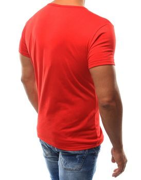 Červené jednoduché tričko