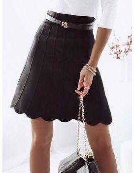 Romantická dámska sukňa v čiernej farbe Laura