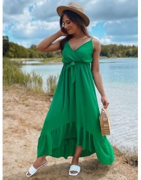 Nádherné maxi šaty v zelenej farbe Edif