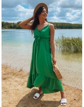 Nádherné maxi šaty v zelenej farbe Edif