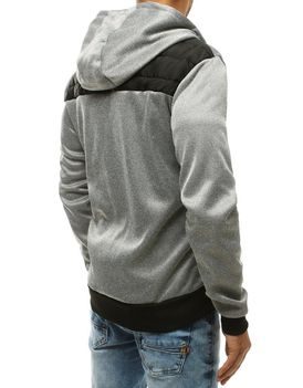 Trendová prechodná bunda v svetlo šedej farbe