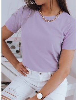 Univerzálne fialové pastelové dámske tričko Mayla