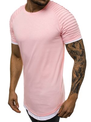 svetlo ružové pánske tričko
