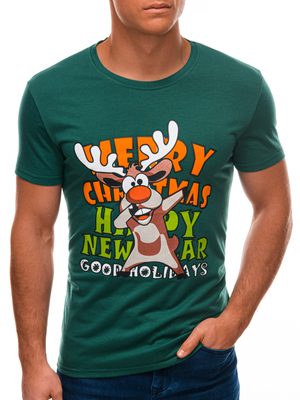 pánske tričko s veselým vianočným motívom