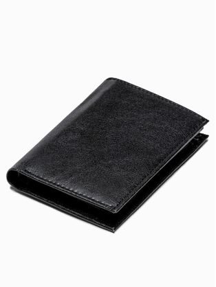 Elegantná pánska čierna peňaženka A624