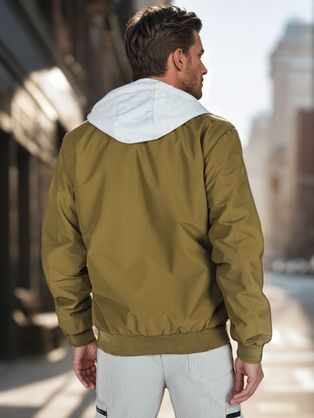 Jedinečná čierna prechodná bomber bunda