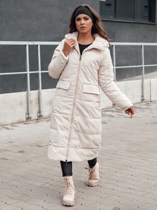 Dámska senzačná béžová zimná bunda Glampuff