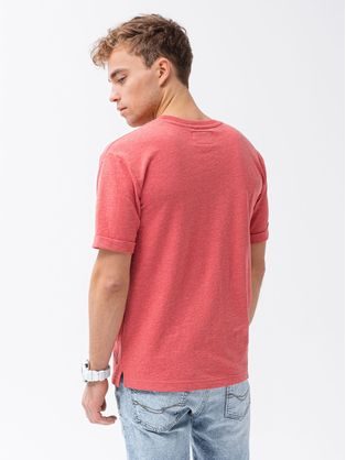 Trendové červené tričko S1371