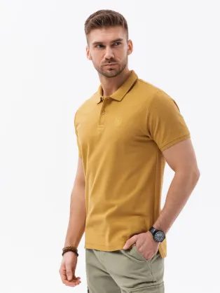 Jednoduchá žltá polokošeľa S1374