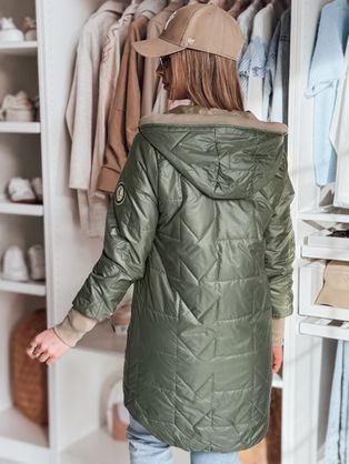 Dámska čierna bunda v štýlovom prevedení Eunikar