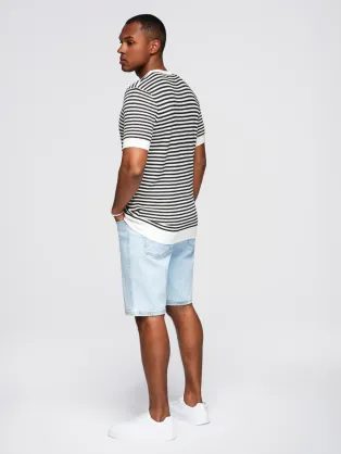 Úpletové pistáciové pánske tričko V4 TSCT-0197