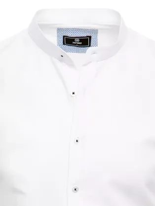 Senzačná biela pánska košeľa s krátkym rukávom