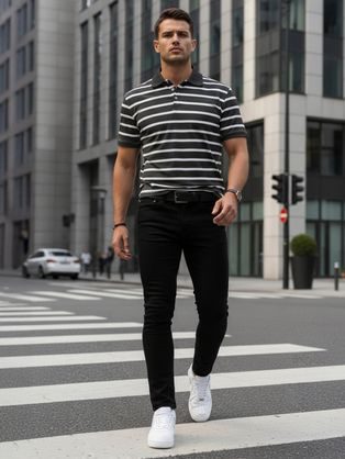 Štruktúrované šedé pánske sako V1 BLZB-0137