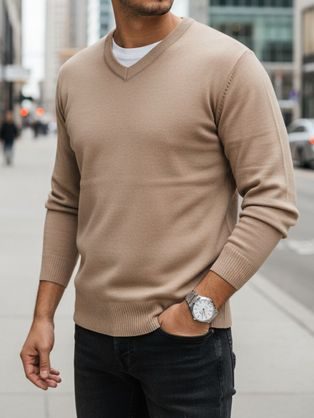 Elegantná modrá pánska košeľa V1 SHOS-0172