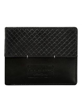 Kožená jedinečná peňaženka v čiernej farbe Rovicky