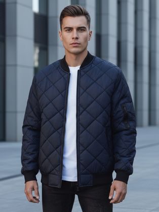 Granátová bomber prešívaná bunda