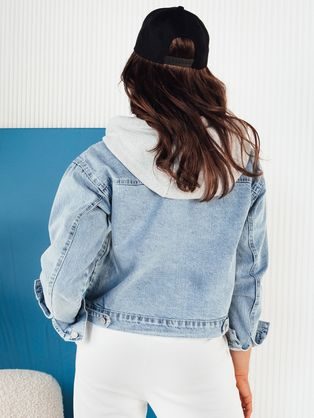 Dámska modrá rifľová bunda v trendy dizajne Conta