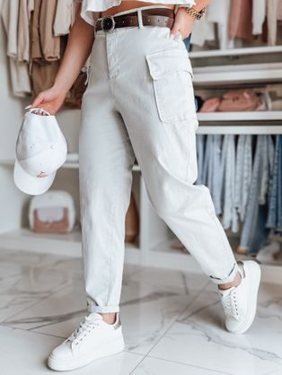 Dámske baggy nohavice GOTRENDI sivé