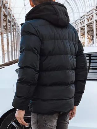 Atraktívna granátová prešívaná bunda na zimu