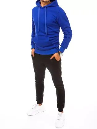 Trendy pánska tepláková súprava modro-čierna