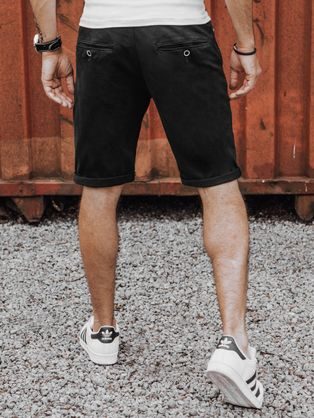 Tmavo modré chinos kraťasy V1 SRCS-0127