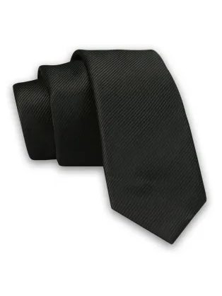 Čierna elegantná kravata Angelo di Monti