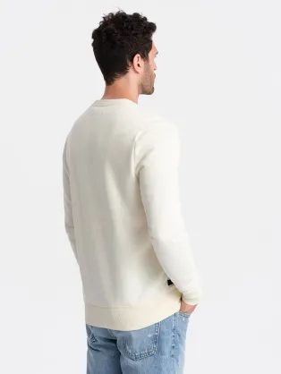 Klasická olivová mikina s nápisom V2 SSPS-0181