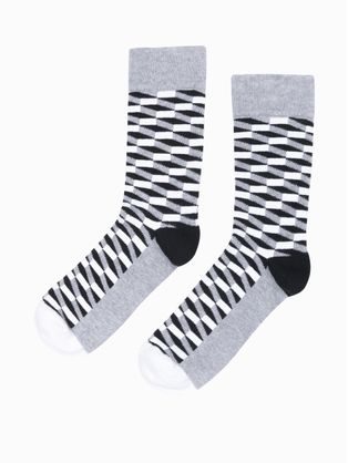 Štýlový mix vzorovaných ponožiek U242-V2 (3 ks)