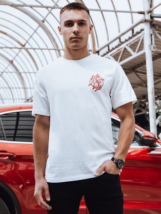 Jedinečné biele tričko s popisom