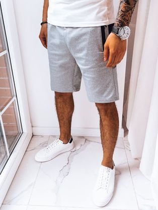 Svetlo šedé chinos kraťasy V5 SRCS-0127