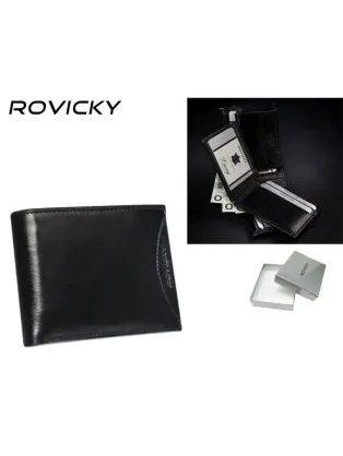Pánska peňaženka Rovicky v čiernej farbe