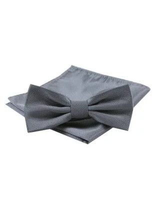 Elegantný tmavošedý pánsky motýlik Alties