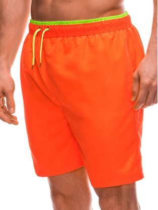 Originálne plavky s farebným pásom v oranžovej farbe W448