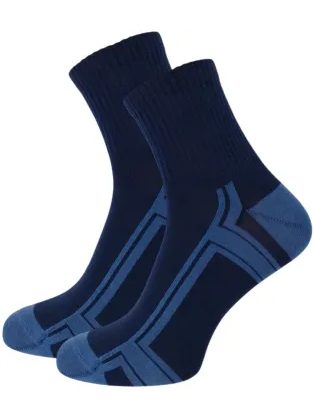 Tmavomodré pohodlné pánske ponožky Active