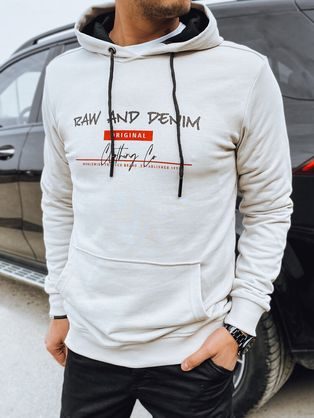 Šedá pánska mikina s nápisom