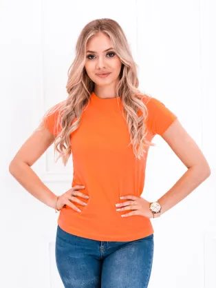 Dámske obyčajné oranžové tričko SLR001