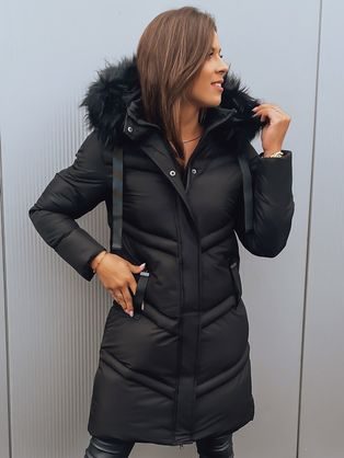 Čierna dámska bunda v jedinečnom prevedení Salis