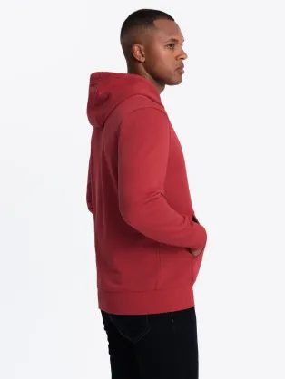 Zaujímavá červená mikina V3 JANP-0100