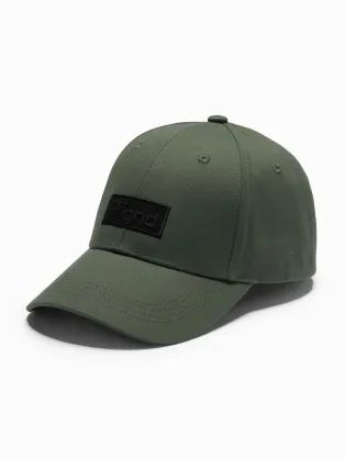 Trendy khaki šiltovka s nášivkou V6 ACCS-0104