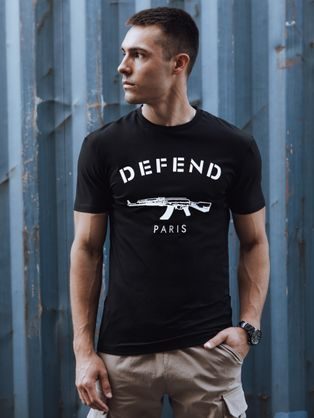 Čierne tričko pre pánov DEFEND