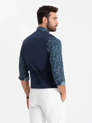 Trendy karamelová elegantná vesta V1 BLZV-0112