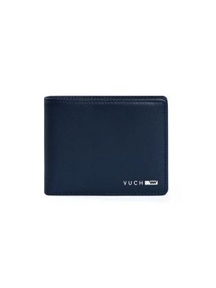 Moderná kožená modrá peňaženka Burn