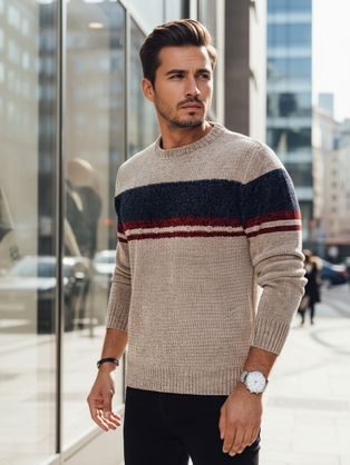 Tmavo modrý jednoduchý sveter V3 SWBS-0100